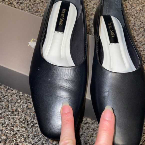 Franco Sarto L-Vana Black slip on dress business shoes Women’s size 7 - Picture 6 of 11